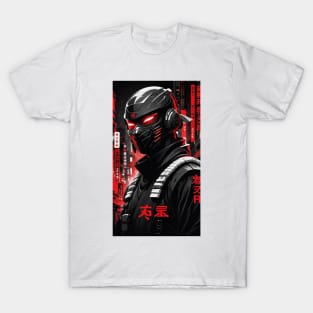 Japanese Ninja - Cyber Style T-Shirt